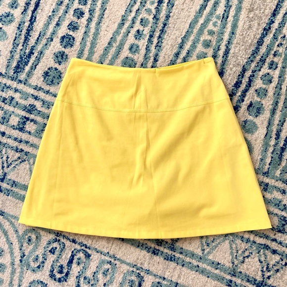 SOLD Girlfriend Collective Skort in Lemon - Picture 5 of 9